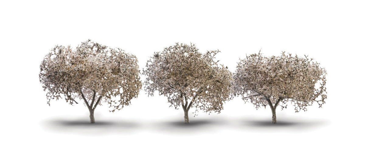 Blossoming Cherry Trees - Woodland Classics(R) -- 1-3/4 to 2-1/4′ 4-7/16 to 5.7cm Tall , All Scales, Woodland Scenics 3594