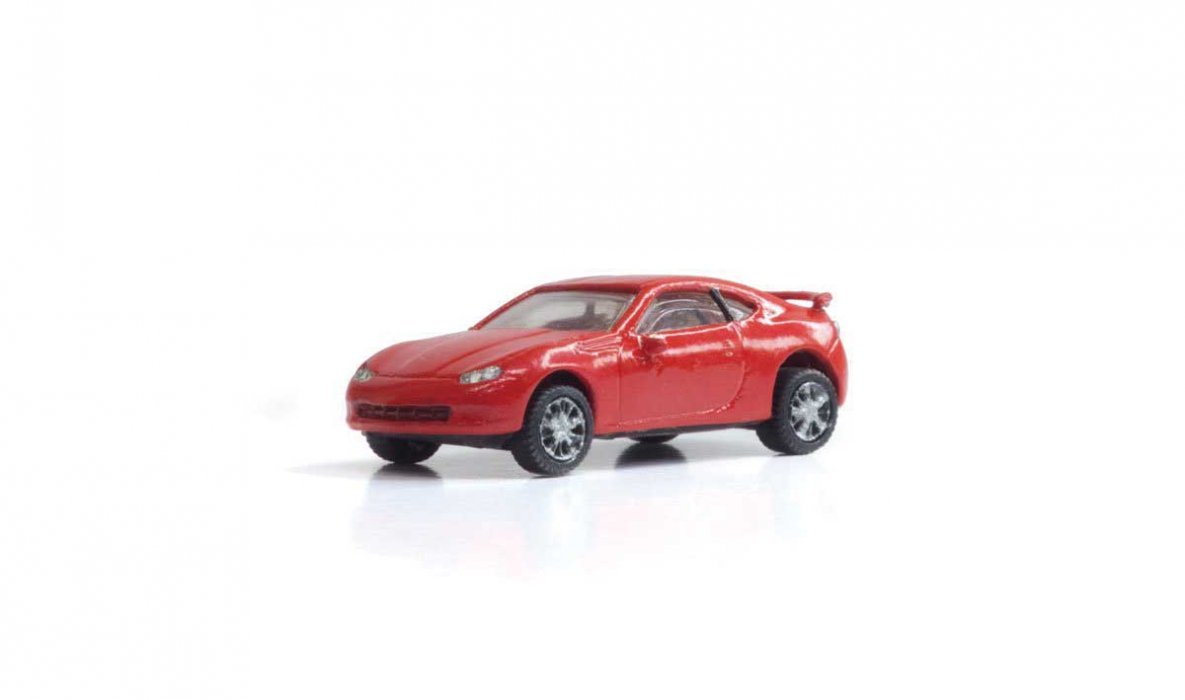 Sport Coupe - Modern Era Vehicles -- Red, HO, Woodland Scenics 5369