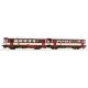 Diesel railcar -- Dieseltriebwagen -- 810 458-0 with trailer - CD - HO - Roco Fleischmann 70376
