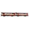 Diesel railcar -- Dieseltriebwagen -- 810 458-0 with trailer - CD - HO - Roco Fleischmann 70376