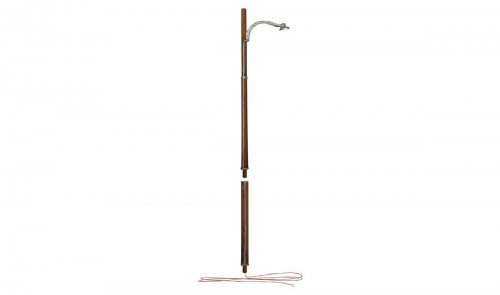 Double Lamp Post & Wooden Pole Streetlight- Just Plug Value Pack -- 6 of Each with Light Hub, HO, Woodland Scenics 5902