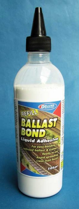 Ballast Bond Liquid Adhesive -- 17oz 500mL, All Scales, Deluxe Materials Ltd AD84