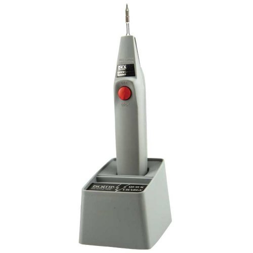 Quick Charge Cordless Soldering Iron -- Soldering Iron, Charging Stand, Battery, Fine- & Heavy-Du, All Scales, ISO-TIP 7700