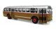 1940s-1950s ACF Brill CD-44 Transit Bus - Assembled -- Montreal STM (silver, gold, red), HO, Iconic Replicas 870369