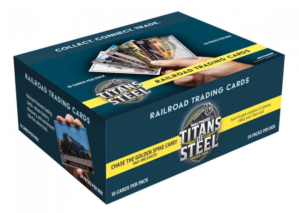 Hobby Box - Titans of Steel(TM) -- Includes 24 Series One Trading Card Packs, All Scales, Walthers Collectibles 1000