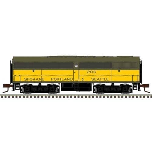 Alco FB1 - Sound and DCC - Master(R) Gold -- Spokane Portland & Seattle 201 (yellow, green), N, Atlas Model Railroad Co. 4000511