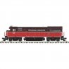 GE U23B - Standard DC - Master Silver -- Providence & Worcester 2214 (brown, orange, white), HO, Atlas Model Railroad Co. 100049