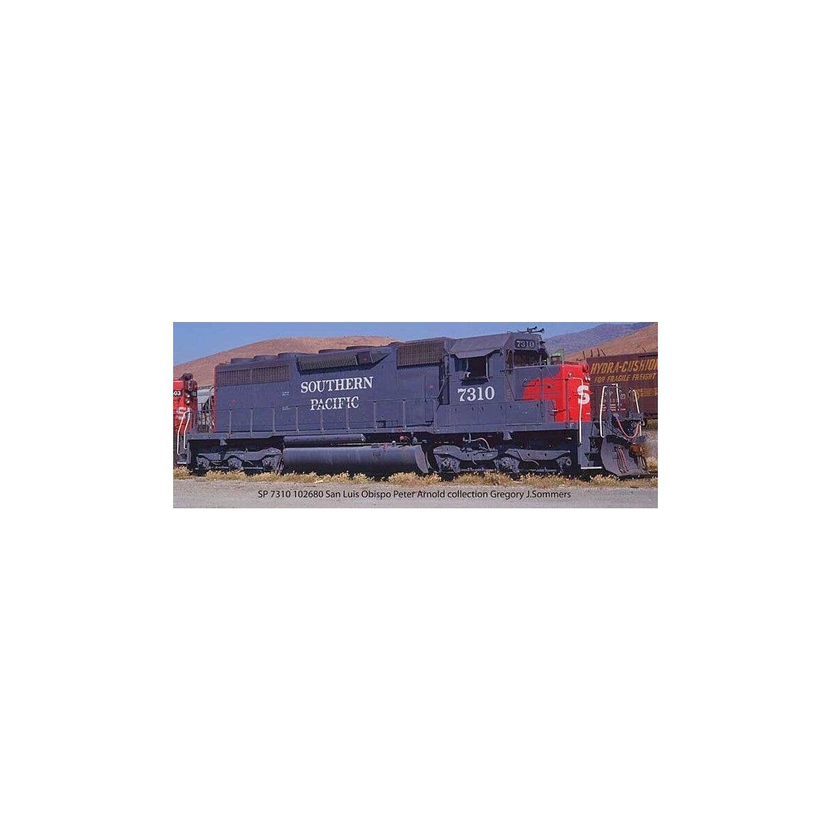EMD SD40R - Standard DC - Executive Line -- Southern Pacific 7333 (gray, red), HO, Bowser Manufacturing Co. 25662