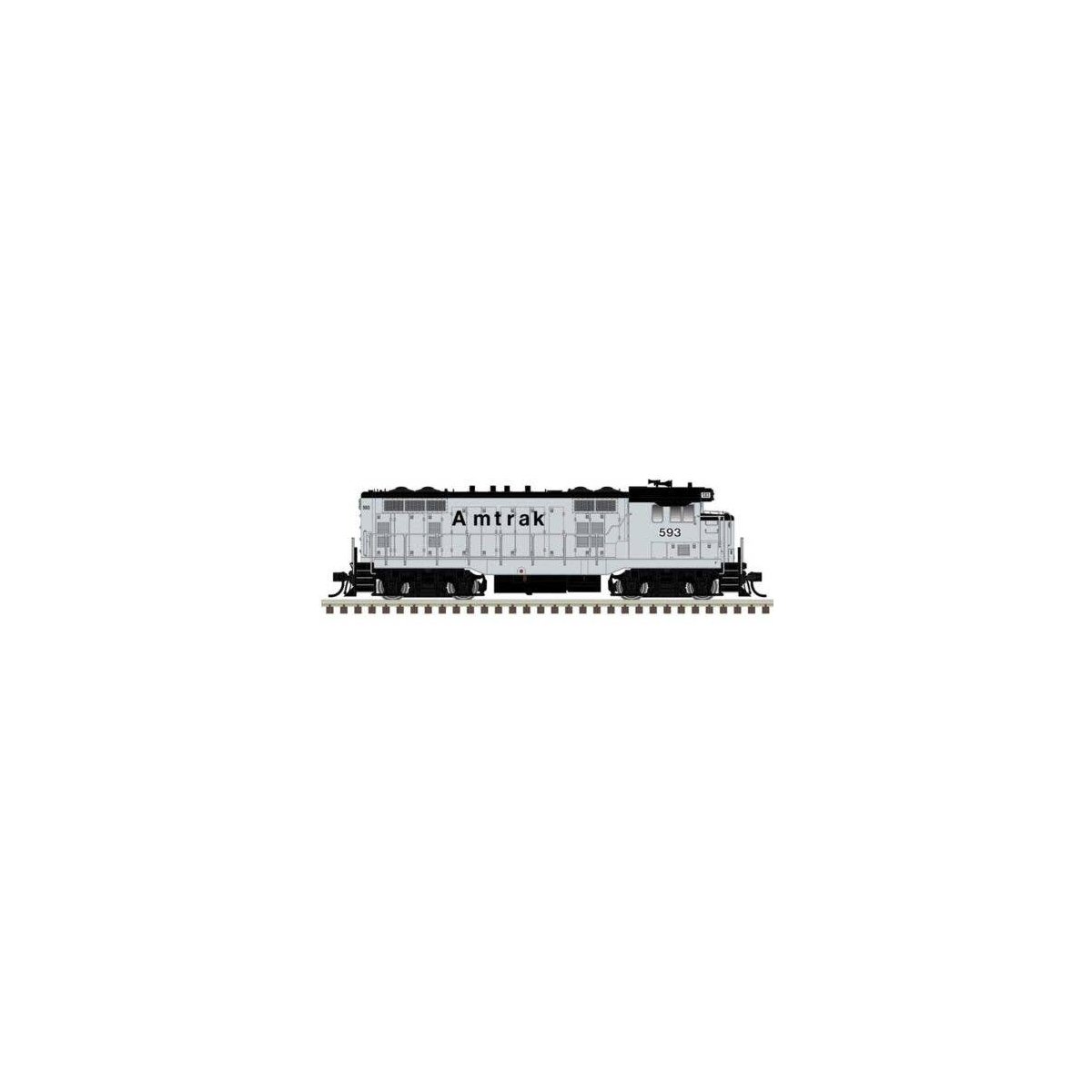 CF7 - Standard DC - Master Silver -- Amtrak 598 (silver, black), HO, Atlas Model Railroad Co. 10004946