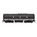 EMD F7B - Standard DC - Stealth -- Reading & Northern 275 (2020s Excursion Scheme, black, white, red), HO, Broadway Limited Impo