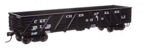 40′ 50-Ton Drop Bottom Gondola - Ready to Run -- Chesapeake & Ohio 29736, HO, WalthersMainline 56108