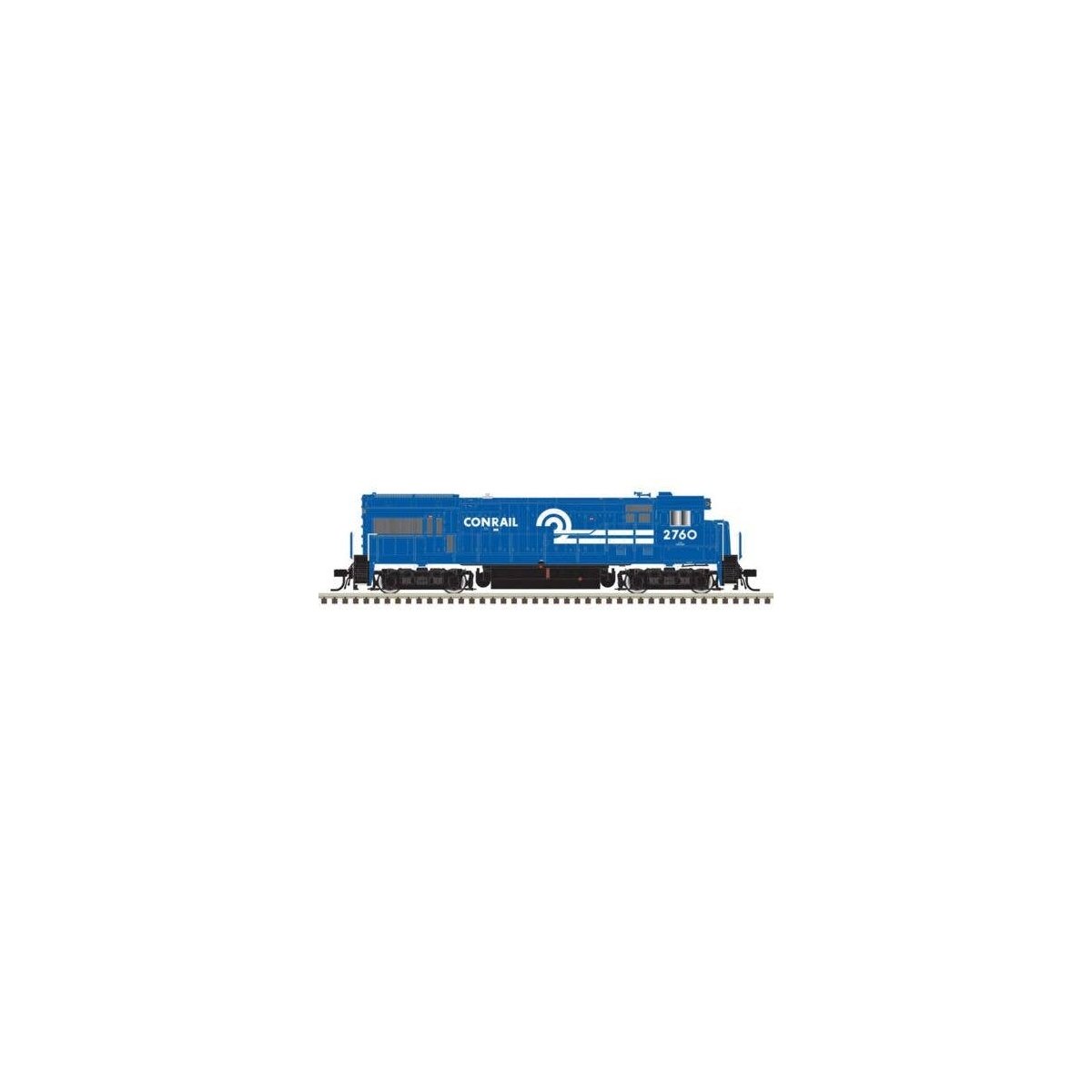 GE U23B - Standard DC - Master Silver -- Conrail 2711 (blue, white), HO, Atlas Model Railroad Co. 10004911