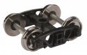 Rigid Plastic Trucks w/33′ Metal RP-25 Wheels & Axles -- Andrews - 1 Pair, HO, WalthersProto 2003