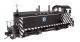 EMD NW2 - LokSound 5 Sound and DCC -- Atchison, Topeka & Santa Fe 2408 (A. T. & S. F. black, white, HO, WalthersProto 43501