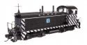 EMD NW2 - LokSound 5 Sound and DCC -- Atchison, Topeka & Santa Fe 2408 (A. T. & S. F. black, white, HO, WalthersProto 43501