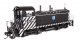 EMD NW2 - LokSound 5 Sound and DCC -- Atchison, Topeka & Santa Fe 2408 (A. T. & S. F. black, white, HO, WalthersProto 43501