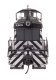 EMD NW2 - LokSound 5 Sound and DCC -- Atchison, Topeka & Santa Fe 2408 (A. T. & S. F. black, white, HO, WalthersProto 43501