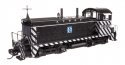 EMD NW2 - Standard DC -- Atchison, Topeka & Santa Fe 2410 (A. T. & S. F. Zebra Scheme, black, whit, HO, WalthersProto 50501