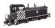 EMD NW2 - Standard DC -- Atchison, Topeka & Santa Fe 2410 (A. T. & S. F. Zebra Scheme, black, whit, HO, WalthersProto 50501