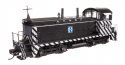 EMD NW2 - Standard DC -- Atchison, Topeka & Santa Fe 2412 (A. T. & S. F. Zebra Scheme, black, whit, HO, WalthersProto 50502