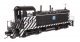 EMD NW2 - Standard DC -- Atchison, Topeka & Santa Fe 2412 (A. T. & S. F. Zebra Scheme, black, whit, HO, WalthersProto 50502