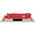 EMD GP38-2 Low Nose - Standard DC - Master Silver -- Vermont Railway 201 (2022 Scheme, red, white), N, Atlas Model Railroad Co. 