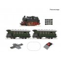 Analogue start set -- Analog Start Set -- Steam locomotive class 80 with passenger train - HO - Roco Fleischmann 5100001
