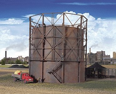 Gas Storage Tank -- Kit - 9-7/8` 24.6cm Diameter x 9-1/8` 22.8cm Tall, HO, Walthers Cornerstone 2907