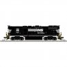 EMD GP38-2 High Nose - Standard DC - Master Silver -- Norfolk Southern 5167 (black, white), N, Atlas Model Railroad Co. 40006227