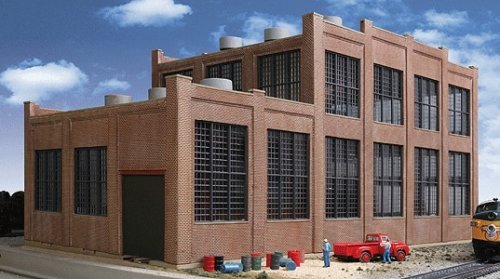 Railroad Shop -- Kit - 17-1/8 x 8-3/4 x 8-5/8′ 43.4 x 22.2 x 22cm, HO, Walthers Cornerstone 2970