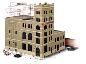 Milwaukee Beer and Ale Brewery -- Kit - 12-3/8 x 10 x 12′ 31.4 x 25.4 x 30.5cm, HO, Walthers Cornerstone 3024
