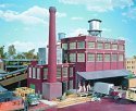 Champion Packing Plant -- Kit - 16-3/8 x 7-1/8 x 5-15/16′ 40.9 x 17.8 x 13.2cm, HO, Walthers Cornerstone 3048