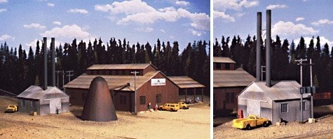Mountain Lumber Company Sawmill -- Kit, HO, Walthers Cornerstone 3058