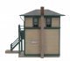 Interlocking Tower -- Kit - 5 x 1-7/8 x 4′ 12.7 x 4.8 x 10.2cm, HO, Walthers Cornerstone 3071