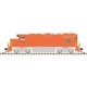 EMD GP38-2 Low Nose - Standard DC - Master Silver -- Elgin, Joliet & Eastern 703 (orange, silver, green J Ball Logo), N, Atlas M