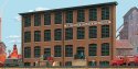 Fireproof Storage and Transfer Background Building -- Kit, HO, Walthers Cornerstone 3189