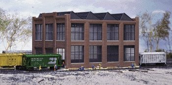 Car Shop -- Kit - 7 x 5-1/4 x 4-3/4′ 17.7 x 13.3 x 12cm, N, Walthers Cornerstone 3228