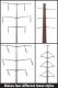 Modern High Voltage Transmission Towers - Kit -- Each Pole Stands 9-3/4′ 24.7cm Tall, HO, Walthers Cornerstone 3343