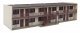 Vintage Motor Hotel -- Kit - 10-3/16 x 4 x 2-5/8′ 25.8 x 10.1 x 6.6cm, HO, Walthers Cornerstone 3488