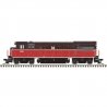 GE U23B - Standard DC - Master Silver -- Naugatuck Railroad 2205 (brown, orange, white), N, Atlas Model Railroad Co. 40006174