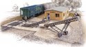 Bulk Transfer Conveyor pkg(2) -- Kit - Conveyor: 9-11/16 x 5-3/8′ 24.6 x 16.7cm, HO, Walthers Cornerstone 3519