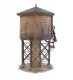 Wood Water Tank -- Kit - 3-1/2 x 3-7/8 x 6-5/8′ 8.7 x 9.6 x 16.5cm, HO, Walthers Cornerstone 3531
