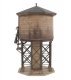 Wood Water Tank -- Kit - 3-1/2 x 3-7/8 x 6-5/8′ 8.7 x 9.6 x 16.5cm, HO, Walthers Cornerstone 3531