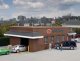 Gas Station Car Wash -- Kit - 10-1/2 x 4-13/16 x 3′ 26.6 x 12.2 x 7.6cm, HO, Walthers Cornerstone 3539