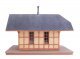 Victoria Springs Station -- Kit - 4-7/16 x 3-13/16 x 3-5/16′ 11.2 x 9.6 x 8.4cm, HO, Walthers Cornerstone 3555