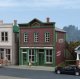 Main Street Cleaners -- Kit - 5 x 4-7/8 x 5-1/2′ 12.7 x 12.4 x 14cm, HO, Walthers Cornerstone 3667