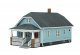 American Bungalow -- Kit - 6-11/32 x 3-5/8 x 3-1/2′ 16.1 x 9.1 x 8.8cm, HO, Walthers Cornerstone 3787