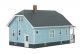 American Bungalow -- Kit - 6-11/32 x 3-5/8 x 3-1/2′ 16.1 x 9.1 x 8.8cm, HO, Walthers Cornerstone 3787