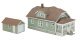 Updated American Bungalow with Single-Car Garage -- Kit - House measures: 6-11/32 x 3-5/8 x , HO, Walthers Cornerstone 3791
