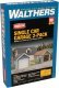 Single-Car Garage pkg(2) -- Kit - Each: 2-5/8 x 1-5/8 x 1-11/16′ 6.6 x 4 x 4.1cm, HO, Walthers Cornerstone 3796
